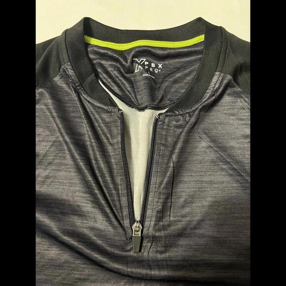 Pbx Pro Men’s Large 1/4 Zip Short Sleeve Tshirt Black - Picture 3 of 12
